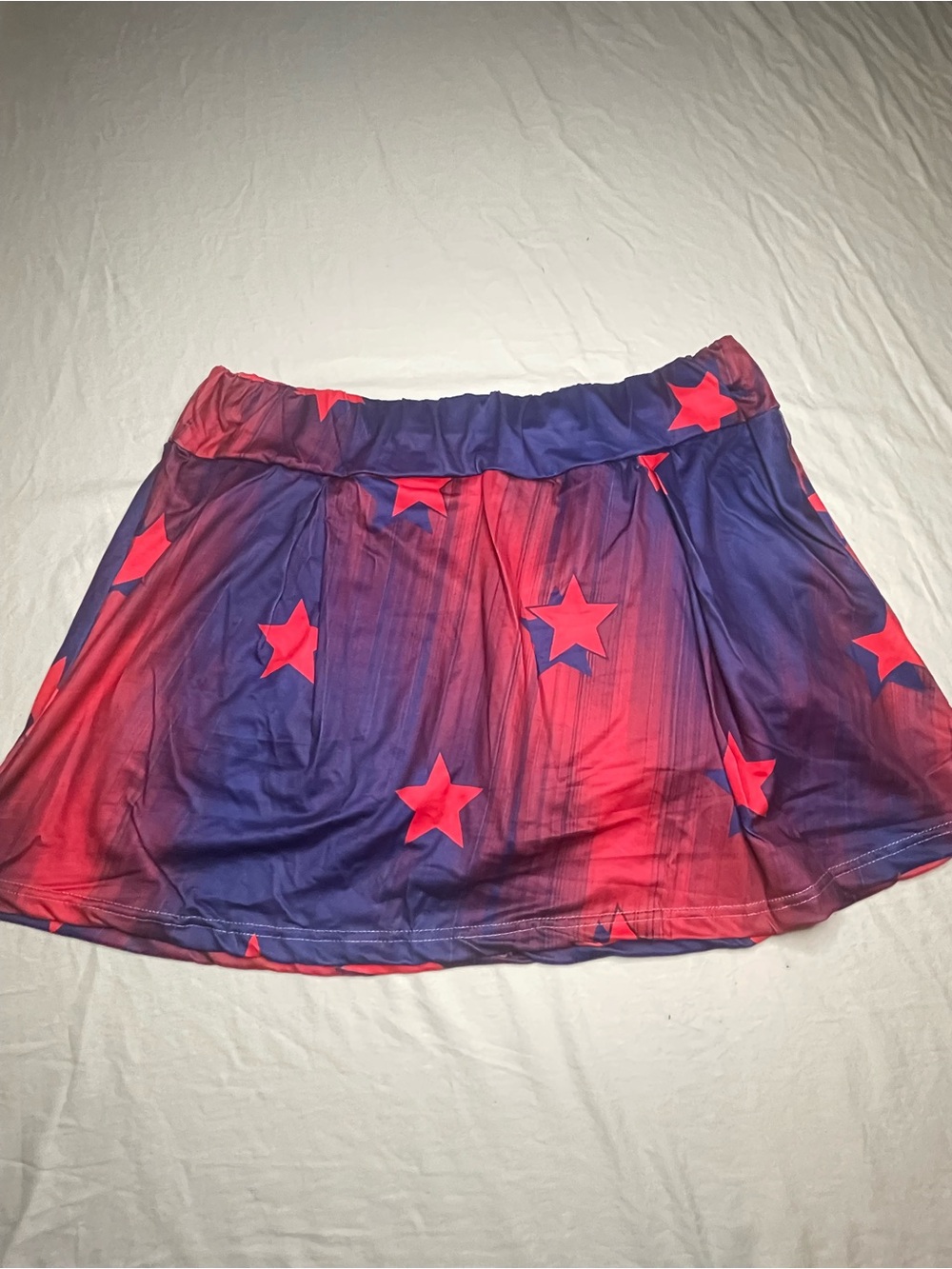 Junior girls XL Red Star Print A-Line Skort NWT
